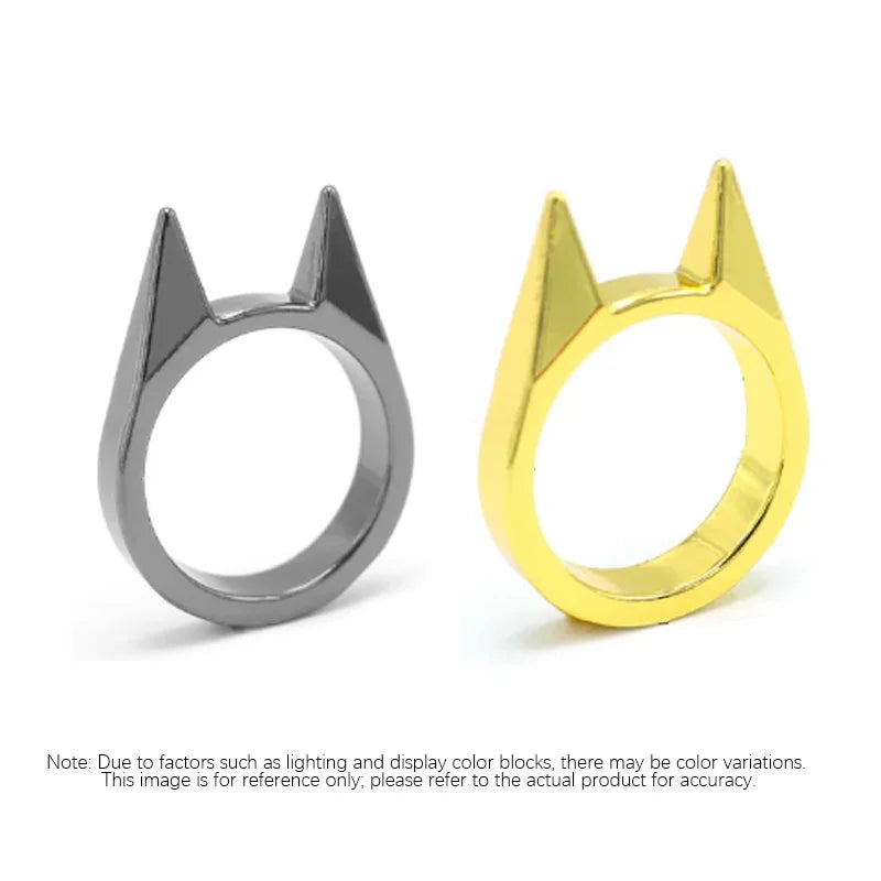 Women Men Cute Cat Ear Rings Self Defense Metal Knuckle - View 10 | SAMAG