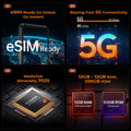 Ulefone RugOne Xever 7 Pro 5G Rugged Phone Thermal Imaging Android 15 Smartphone 512GB ROM 12GB RAM 120Hz AMOLED NFC 5500mAh