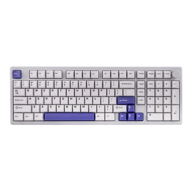 EPOMAKER Galaxy100 QMK/VIA 1800 ANSI Layout Aluminum Gasket Wired/BT5.0/2.4Ghz Mechanical Gaming Keyboard with 8000mAh Battery