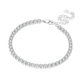 Original 925 Sterling Silver Zirconia Tennis Chain Bracelet for Women Adjustable Gold Color Hot Sale Ideal Birthday Party Gifts