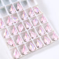 8x13mm Teardrop Crystal Sew On Rhinestone With Silver - View 11 | SAMAG