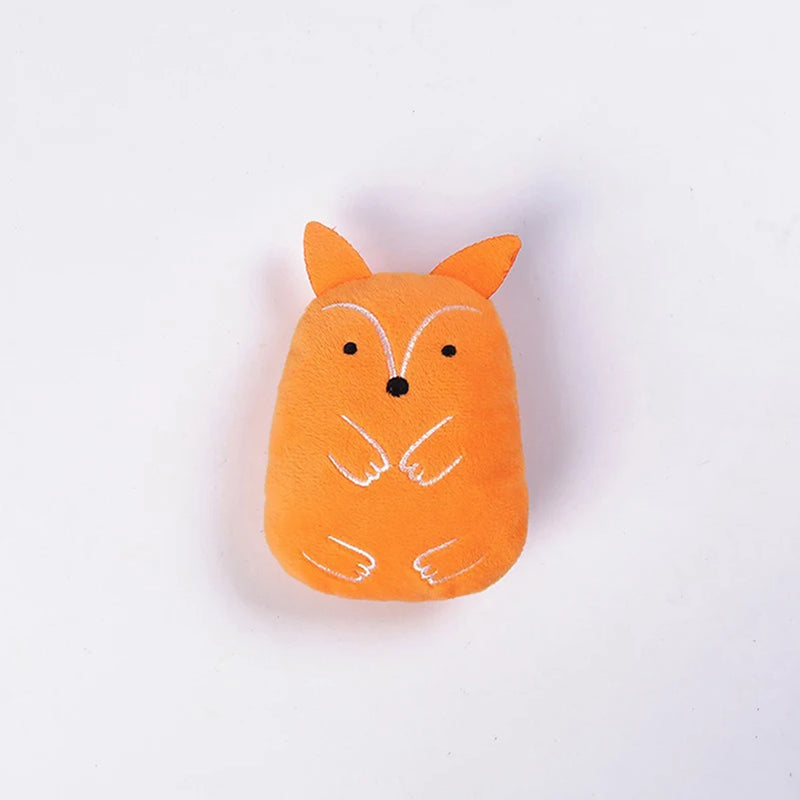 Cat toys pet plush toys self-excited toys to relieve tooth grinding cartoon animal bite-resistant plush toy supplies