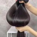 Brazilian Virgin Long Straight Human Hair Bundles 40‑42 Inch Double Weft 1/3/4 Bundles Human Hair Weave Extensions