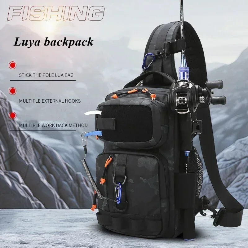 Fishing Tackle Backpack Storage Bag Men Outdoor Shoulder | SAMAG