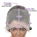 Highlight Curly Pixie Cut Wig 13x4 Lace Frontal Human Hair Wigs P4/27 Lace Frontal Short Pixie Bob Wig 100% Human Hair For Women
