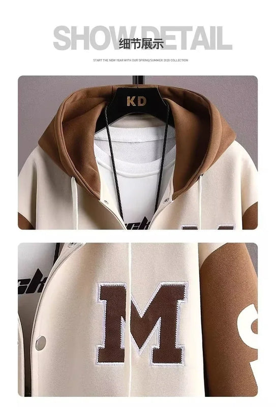 Men's Hooded Tracksuit Set Hoodie Jogger Pants 2 Piece Fashion Sports Wear Korean Popular Clothes Plus Size - View 4 | SAMAG