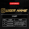 1PC Custom Car Sticker Instagram Cool Fonts Waterproof DIY Vehicle Window Motorcycle Bicycle Scooter Helmet Durable Vinyl Decals