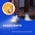 2pcs Shoe Lights, Waterproof Shoe Charms Accessories for Crocs, 3 Light Modes for Camping Dog Walking, for Adult Kid Gift