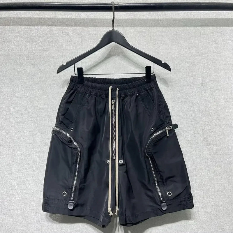 Men's Dark Series RO Style Cargo Shorts Multi-Zipper Big | SAMAG