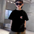 Summer Kids White T - shirt+Shorts Two - Piece Set Idol Print - View 3 | SAMAG