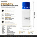 PHYHOO Professional Jewelry Electroplating Solution Kit Gold Silver Rose Plating Formula Fluid System For Workshop DIY Crafts