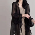 Summer Sun Protection Shirt Korean Women Chiffon Cardigan - View 6 | SAMAG