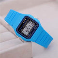 Fashion Luxury Brand Ladies Watch Harajuku Silicone Sports WR F-91W LED Electronic Multifunction Digital Watches For Women Gift