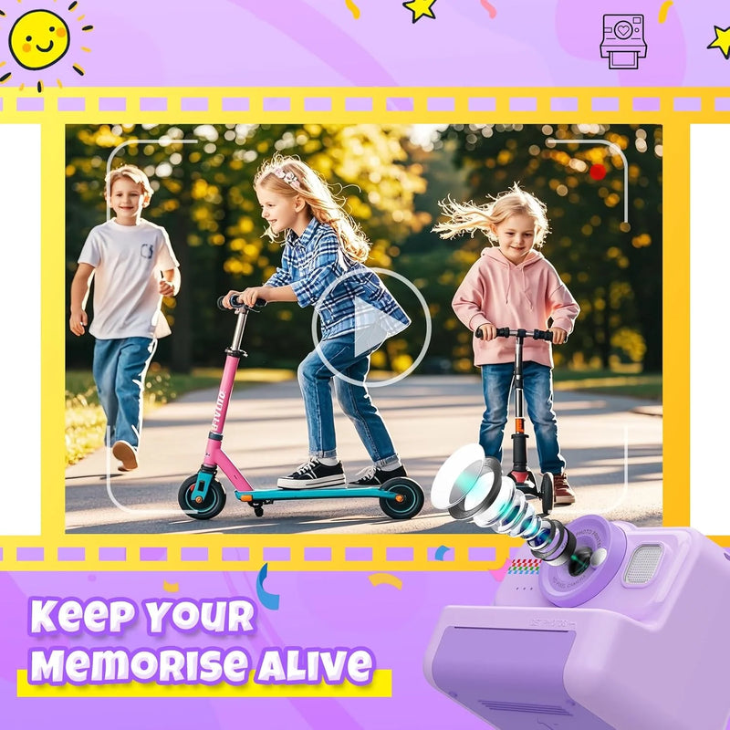 Digital Children Camera Photography Instant Print Photo 1080P HD Video Recorder Mini Thermal Printer Educational Birthday Gifts