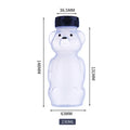 4Pcs 8OZ Honey Bear Straw Cups for Babies with Flexible Straws Cleaning Tools Therapy Sippy Bottle for Speech Feeding Training