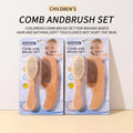 /GJ/Baby Care Hair Wool Brush Beech Wood Comb Newborn Massage Comb Baby Shower Gift Set Natural Baby Brush 2pcs