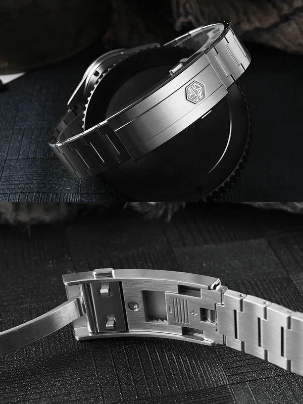 San Martin Official 39mm Guilloche MOP Dial Miyota 90S5 Sport Watch Automatic Mechanical Sapphire Bezel 20 - Visuel 5 | SAMAG
