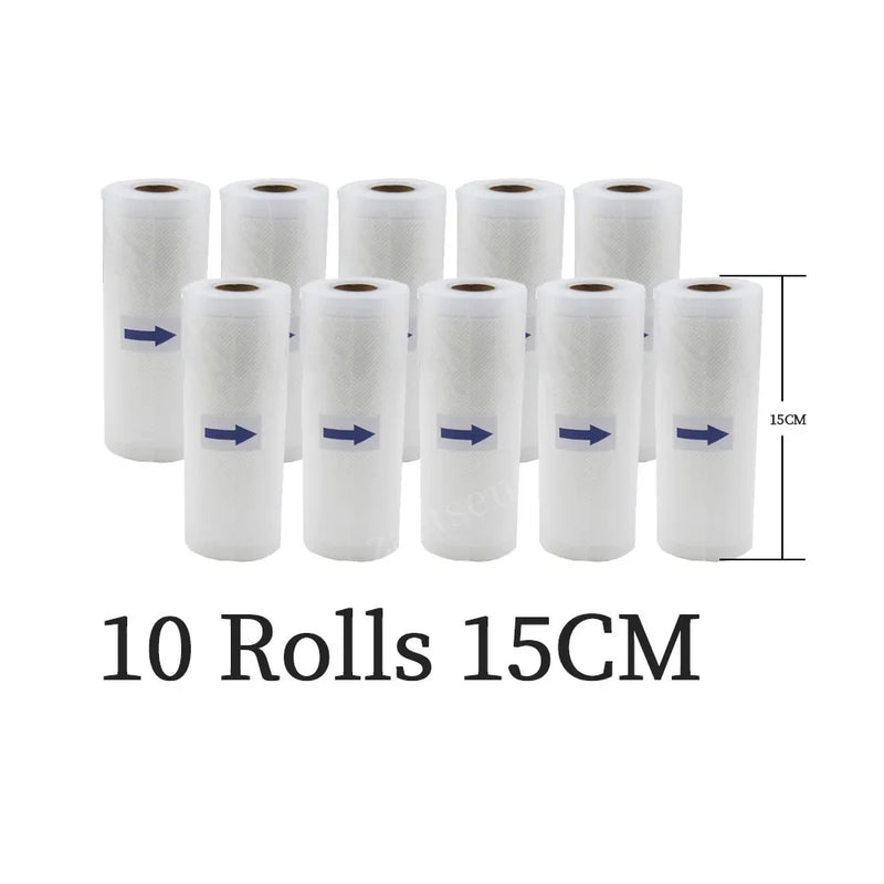 5 Rolls/Lot Food vacuum sealer Storage saver bags Vacuum 5 size Bags For Kitchen Vacuum Sealer to keep food fresh