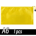 A4/A6 Pencil Bag Zipper Pouch Document Puzzle Bag Waterproof Zip File Folders Pencil Case Storage Bags School Office Supplies