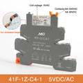 Din Rail Slim Relay Module 41F - 1Z - C4 - 1 Integrated PCB Mount Power With Holder 12V 24V ACDC 220V - Visuel 18 | SAMAG