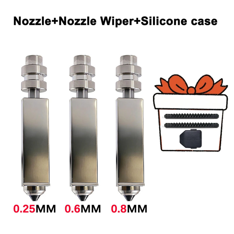 For Anycubic Kobra X Nozzle KX Bimetal 0.25/0.6/0.8/0.4mm - Visuel 19 | SAMAG