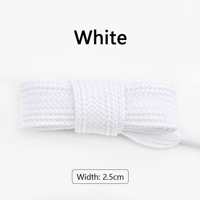 New 1Pair 100/120/140/160CM 2.5cm Wider Laces for Shoes New Sneakers Flat Shoelaces Fashion Rope Shoelace Shoes Accessories