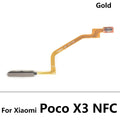 Fingerprint Scanner For Xiaomi Poco X3 Pro M3 F3 / M4 Pro 4G Home Button Fingerprint Menu Return Key Sensor Flex Cable