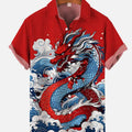 Men's Shirt Dragon Print Casual Daily Tops 3D Printing | SAMAG
