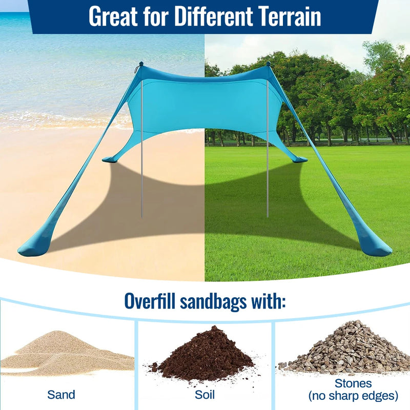 Hot Sell Portable Lycra Beach Canopy Tent UV Protection | SAMAG