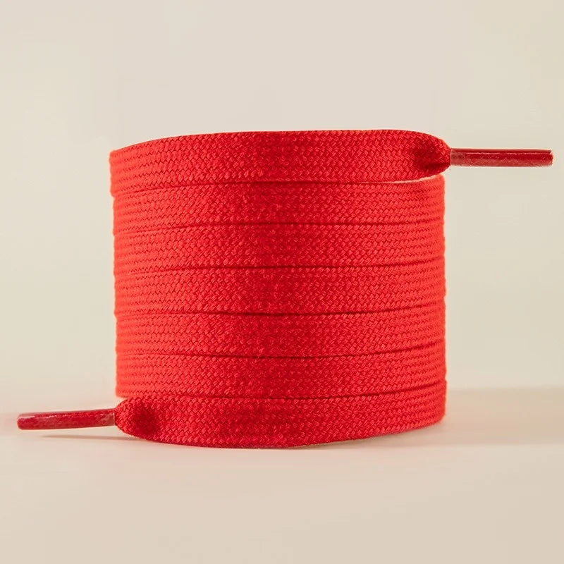 New Classic Pure Cotton Shoelaces Flat Shoelaces Sports Canvas Shoelaces for Men and Women Width 0.8cm Length 100/120/140/160cm