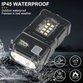 Multifunctional USB Rechargeable Portable Emergency Light Adjustable Angle Flashlight Side Lamp Hiking Camping Working