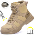 Lightweight Indestructible Steel Toe Safety Work Shoes Puncture Resistant Non Slip Tactical Work Sneakers for Men Women