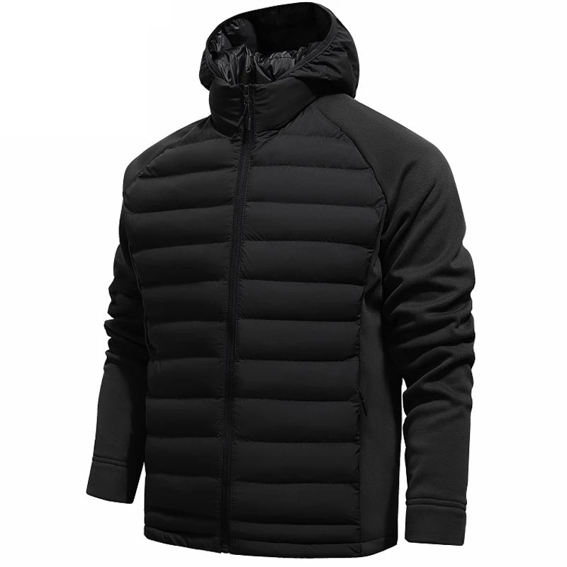 Men's Jacket Stand Collar Mens Parka Winter New Down Jacket Fleece Warm Jackets Men Business Leisure Coat Baseball Coats 88626