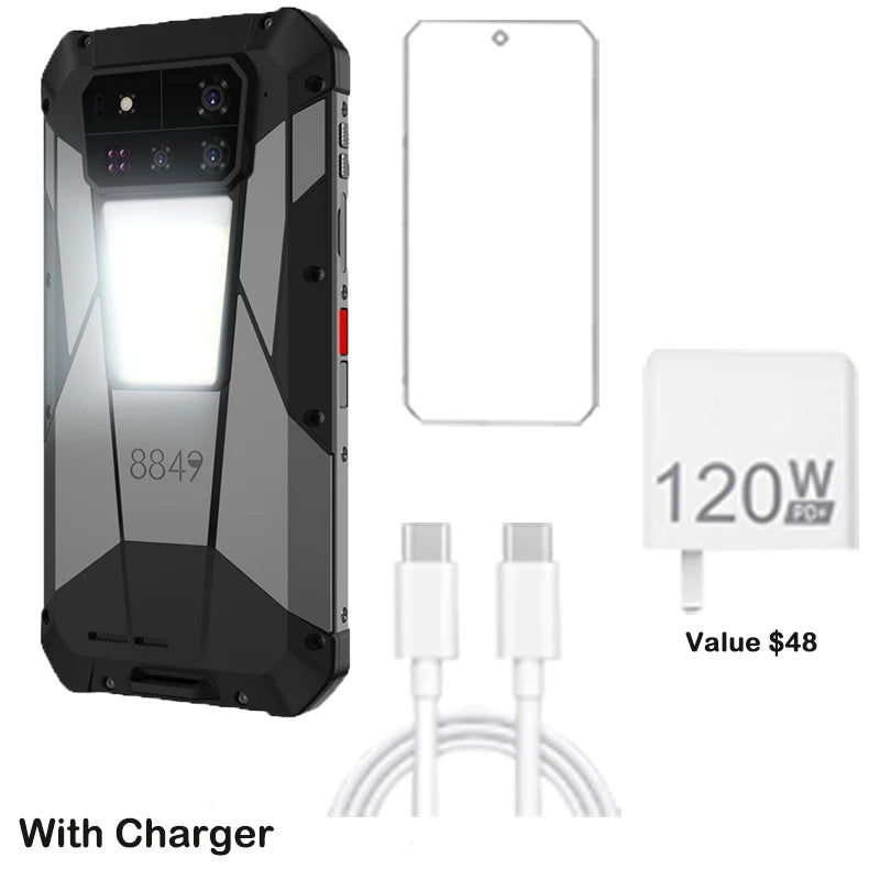 8849 Tank 4 Pro Unihertz 5G Rugged Projector Smartphone 1TB 36G Android 14 Sports Phone 11600mAh Dimensity8300 AMOLED 120HZ