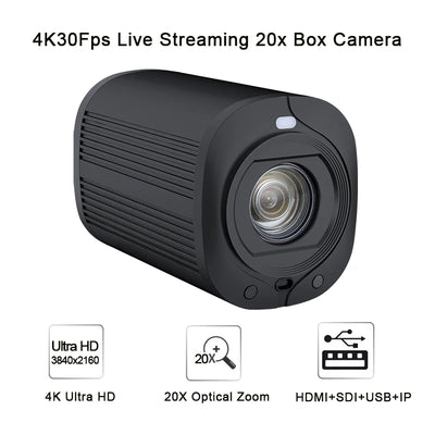 4K Ultra HD 20X Optical Zoom HDMI Box Camera IP Live | SAMAG