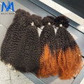 16inch Afro Kinky Bulk Human Hair for Braiding Twist Curly Hair Dreadlock Extensions for Braiding Hair Locs Extensions