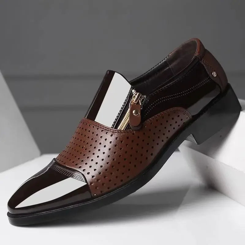 Men's Formal Shoes Official Business Social Shoe Male Leather Casual Office Low Price Elegant and Classic Italian 2025 Style 39
