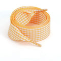 1 Pair Flat Shoelaces Replacement Decorative Check Gingham Shoe Laces for Sneakers Skate Shoe Width 2.5CM Women Men