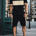 New Summer Vacation Leisure Daily 3D Men's Sports Wear Large Round Neck Short sleeved T - shirt Set Casual - View 10 | SAMAG
