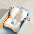 Baby Bath Seat Support Mat  Infant Anti-Slip Soft Comfort Body Cushion Foldable Baby Bath Tub Pad Chair Newborn Bathtub Pillow