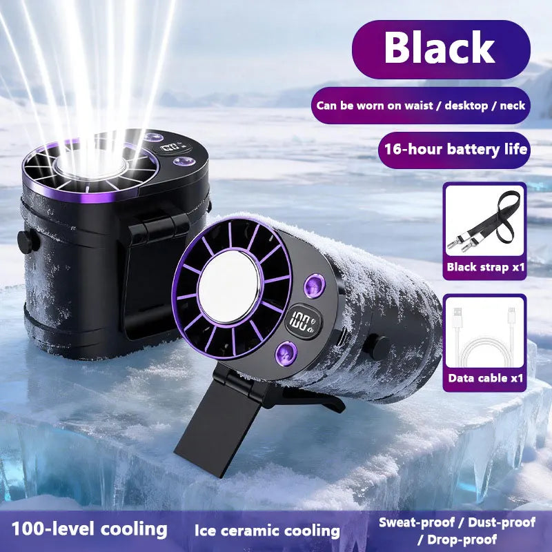 Lenovo Waist Fan Portable Air Conditioner Personal Cooling Clip on Fan for Outdoor Sports Travel Office Workers Summer Gift