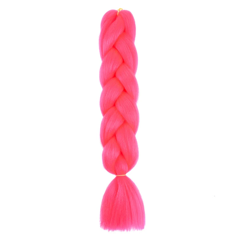 24 Inches DIY Jumbo Braiding Hair Synthetic Hair Extensions Afro Ombre Crochet Braid Hair Wholesale For Women