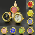 Kiss Jewelry Women Men Vintage Classic Finger Watch Rings Punk Stretchy Strap Quartz Watches Clock Ring Hip-hop anillos 2023