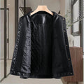 This Autumn's Best-Selling High-Quality Stand-Up Collar Jacket Is a Trendy, Fashionable, Cool and Versatile Casual Leather Jacke