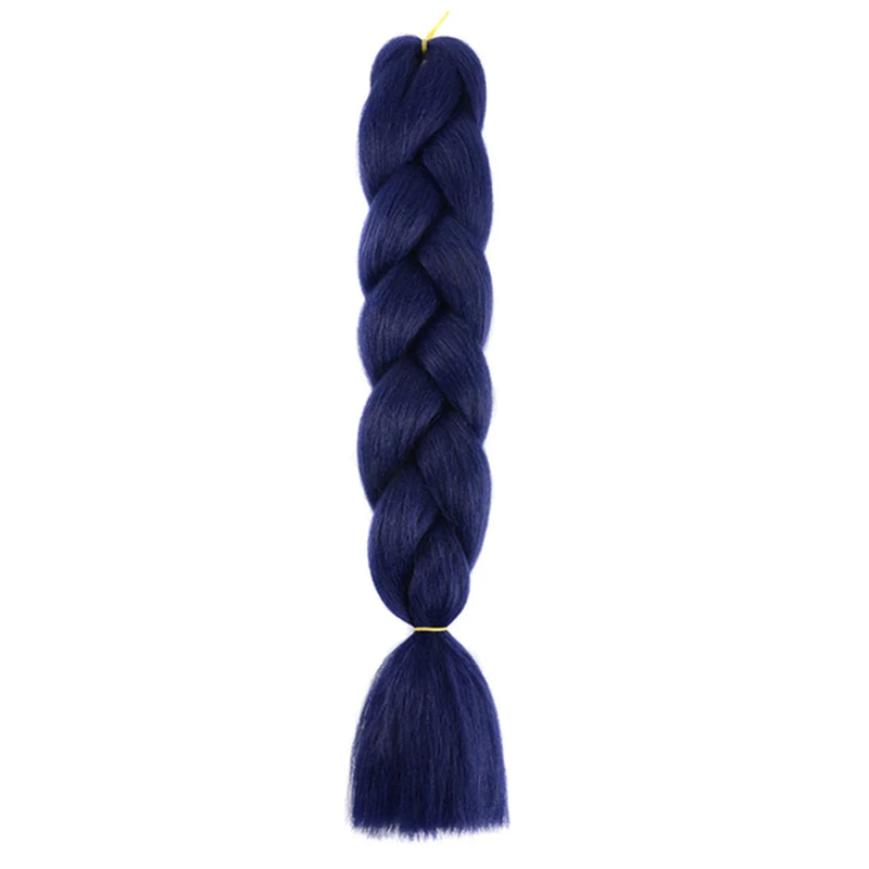 24 Inches DIY Jumbo Braiding Hair Synthetic Hair Extensions Afro Ombre Crochet Braid Hair Wholesale For Women