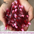 50/12 PCS JINHAO 12 Colors 2.6mm/3.4mm Fountain Pen Ink Cartridges For Majohn Hongdian Stationery School Office Supplies
