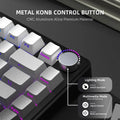 ATTACK SHARK X85 Wireless Mechanical Gaming Keyboard,TKL 82 Keys,Gasket Structure,Knob,RGB Hot Swappable Custom Keyboard