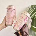 500ML Thermo Cafe Coffee Mug Car Thermos Mug LeakProof Travel Thermo Cup for Tea Coffee Stainless Steel Water Bottles for girls