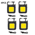 1-5PCS Mini 1500LM LED Flashlight Work Light Portable Pocket Flashlight Keychains Torch USB Rechargeable For Outdoor Camping