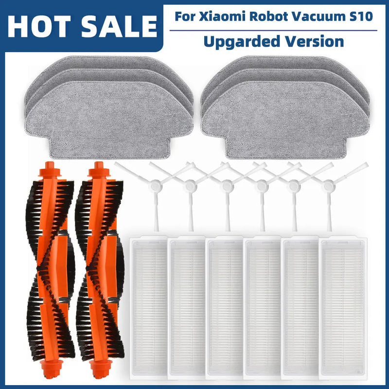 Compatible For Xiaomi Robot Vacuum S10 S12 T12 B106GL/ Mop 2S XMSTJQR2S / 3C B106CN Parts Accessories Main Side Brush Filter Mop